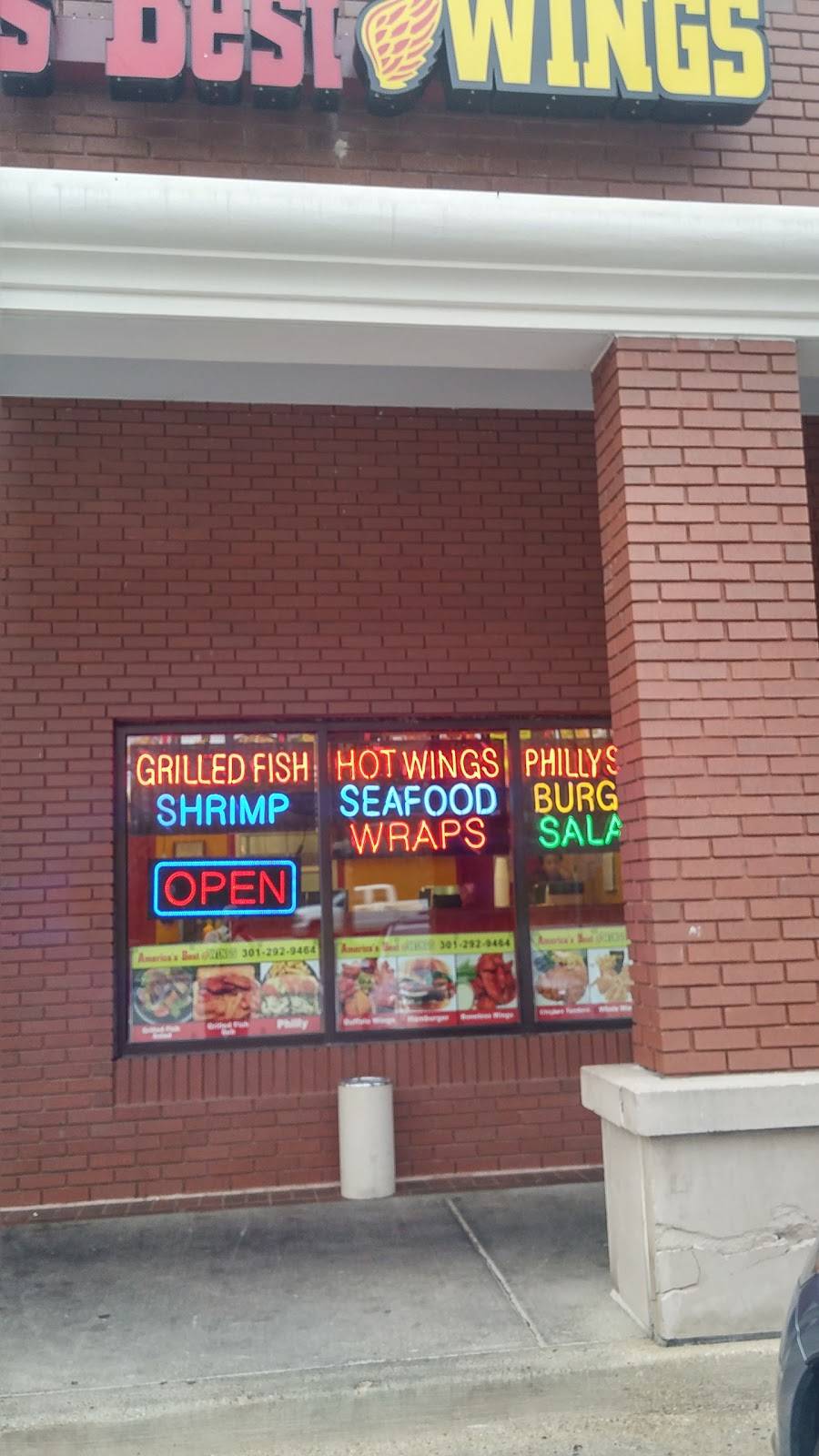 Americas Best Wings | restaurant | 972 Swan Creek Rd E, Fort Washington, MD 20744, USA | 3012929464 OR +1 301-292-9464