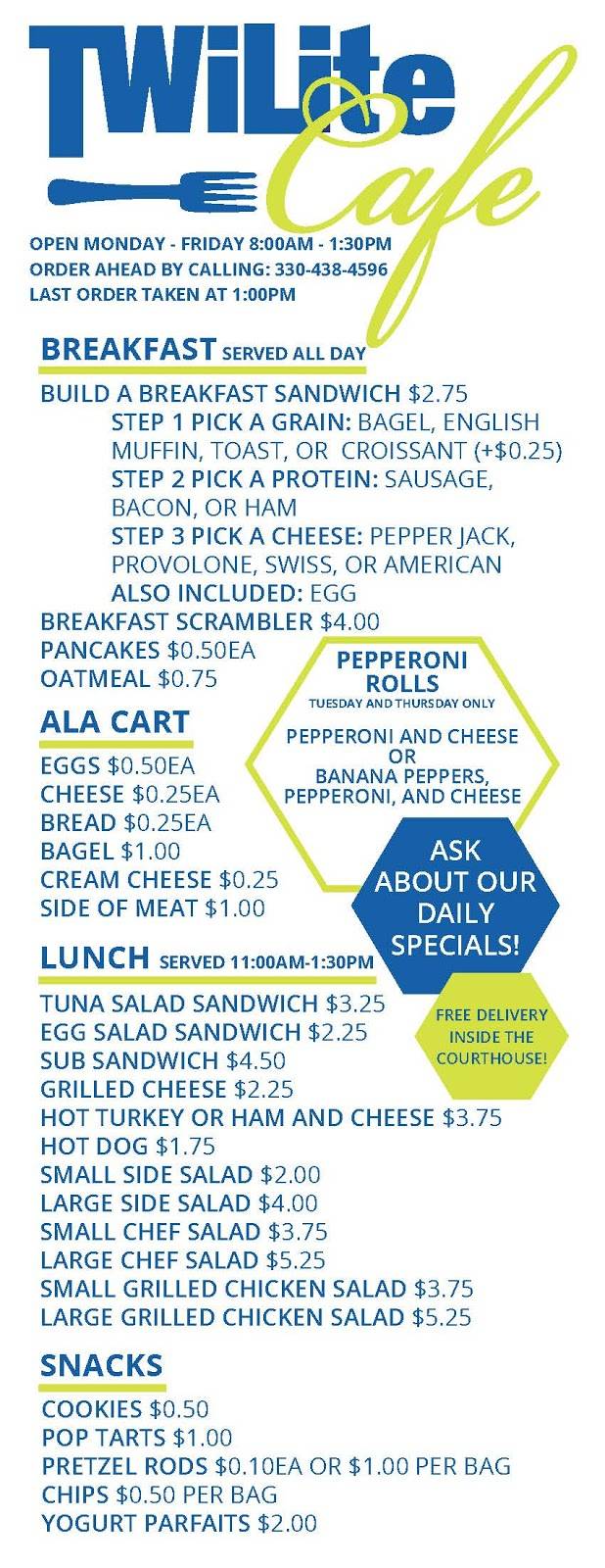 TWiLite Cafe | restaurant | 218 Cleveland Ave SW, Canton, OH 44702, USA | 3304384596 OR +1 330-438-4596