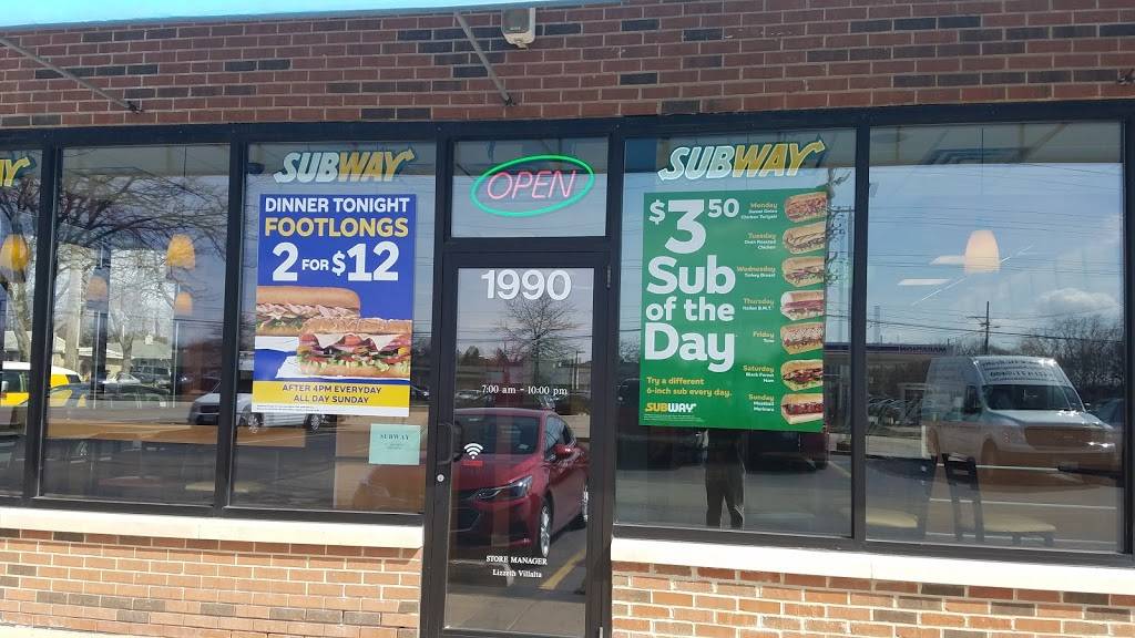 Subway Restaurants | restaurant | 1990 W Central Rd, Rolling Meadows, IL 60008, USA | 8473980100 OR +1 847-398-0100
