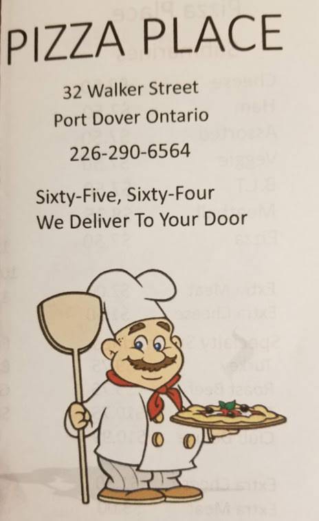Pizza Place | restaurant | 32 Walker St, Port Dover, ON N0A 1N0, Canada | 2262906564 OR +1 226-290-6564