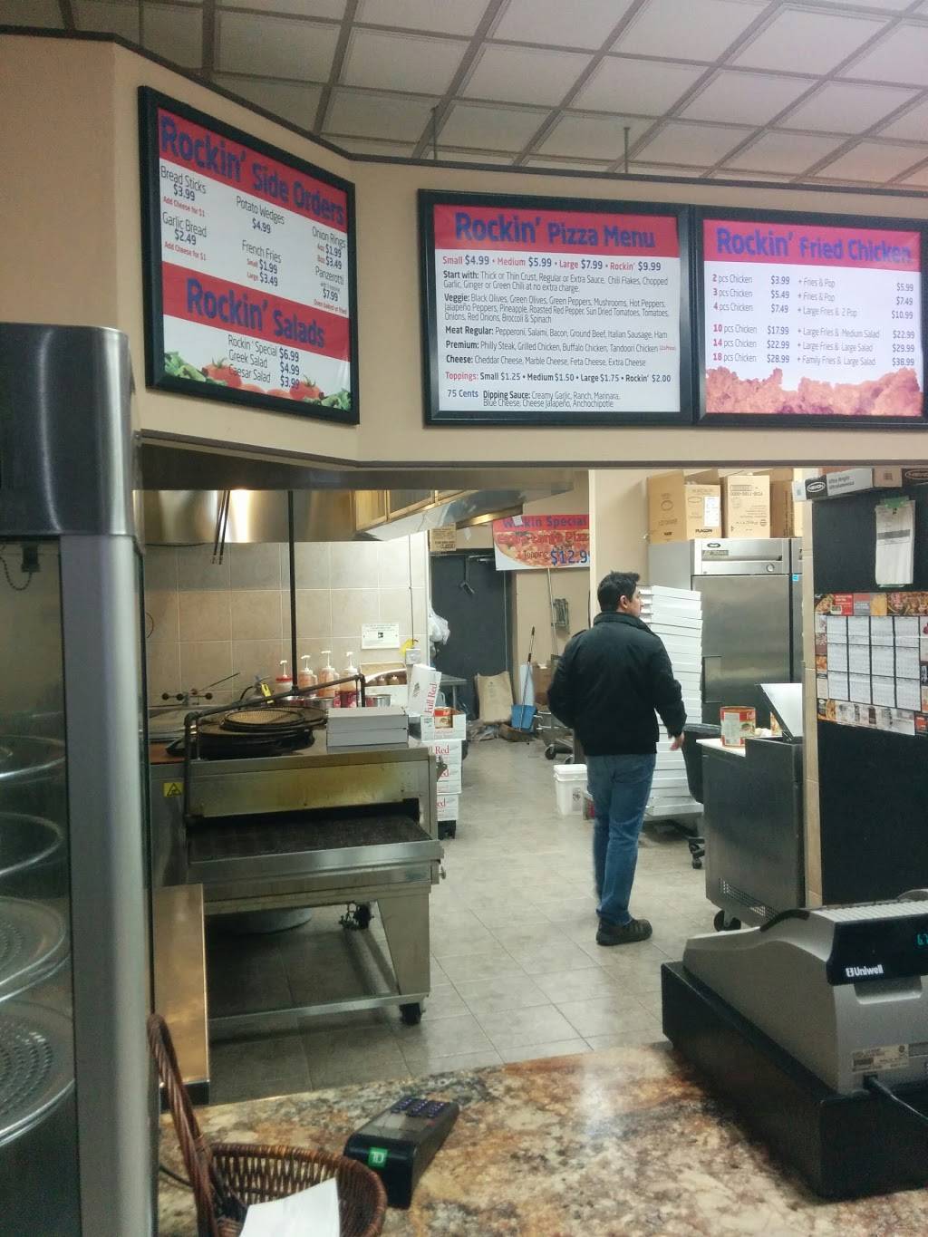 Rockin Pizza & Chicken | restaurant | 1 Glenn Hawthorne Blvd, Mississauga, ON L5R 1B2, Canada | 9055073003 OR +1 905-507-3003