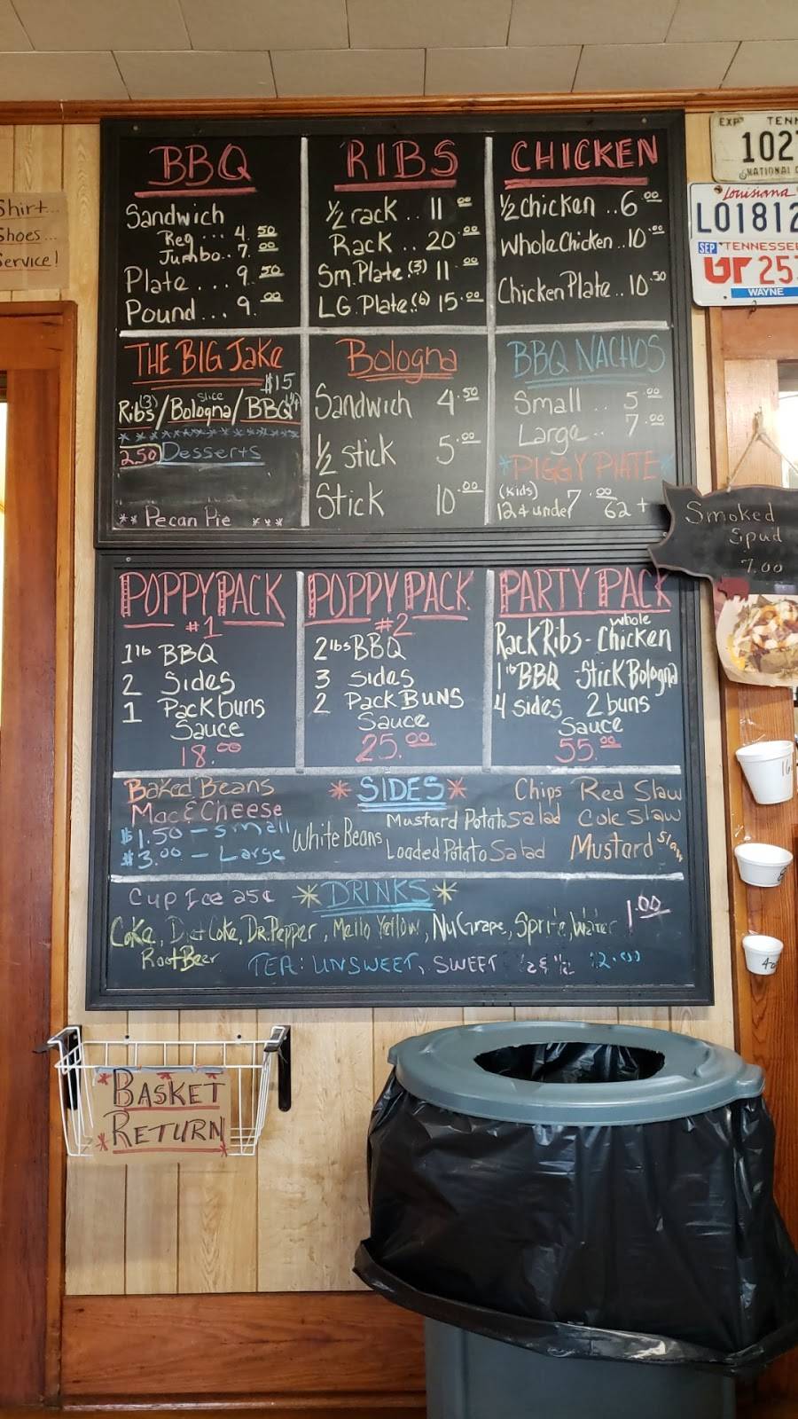 Poppys Barbecue | restaurant | 3200-3250 TN-15, Crump, TN 38327, USA | 7316100307 OR +1 731-610-0307