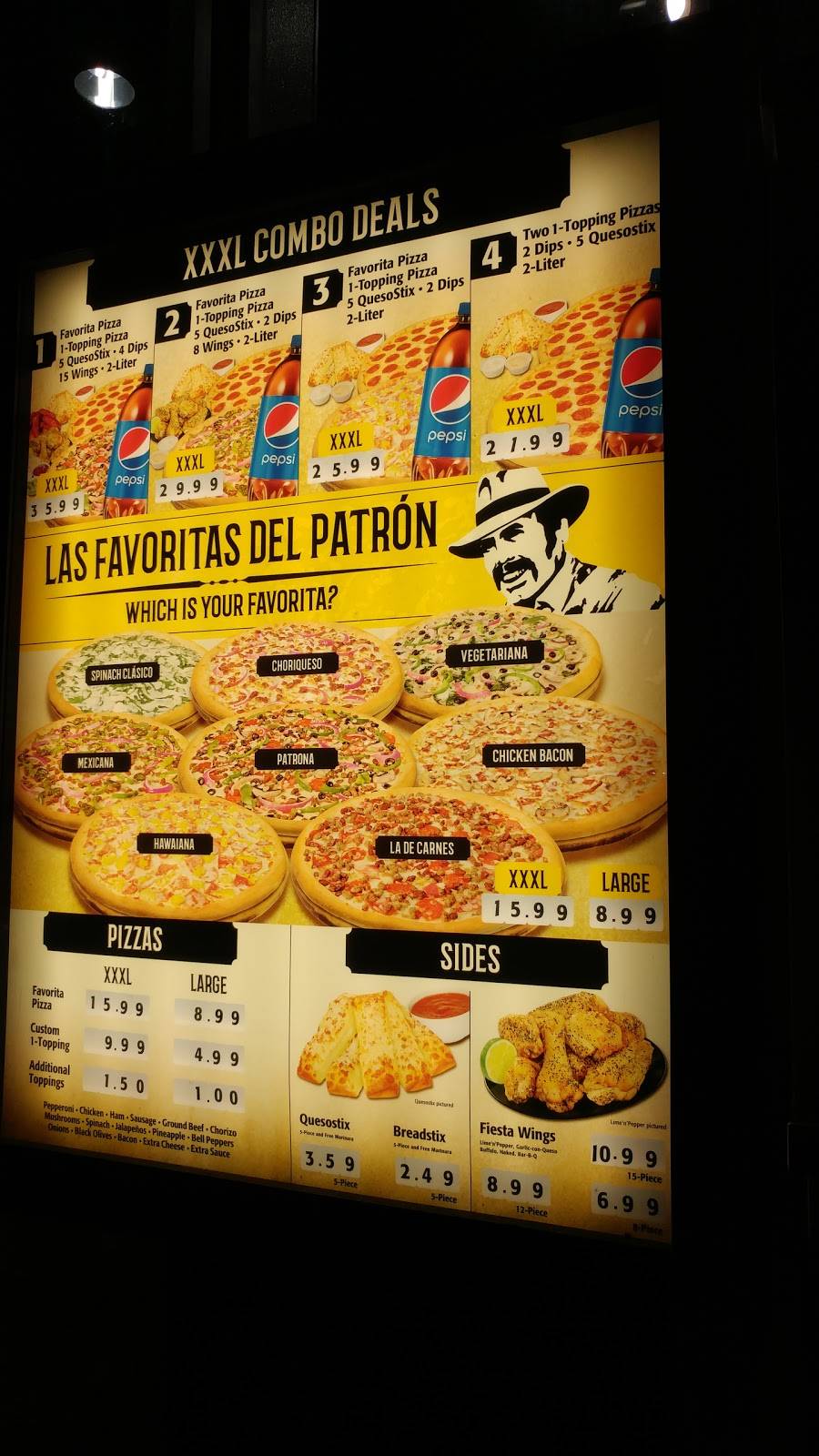 Pizza Patron | meal takeaway | 8601 Huebner Rd Suite 106, San Antonio, TX 78240, USA | 2105588144 OR +1 210-558-8144