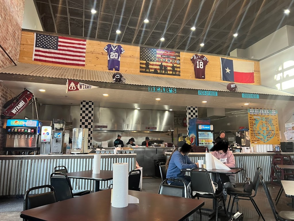 Bears Burgers and Dawgs | restaurant | 2001 N 2nd Ave, Canyon, TX 79015, USA | 8064528033 OR +1 806-452-8033