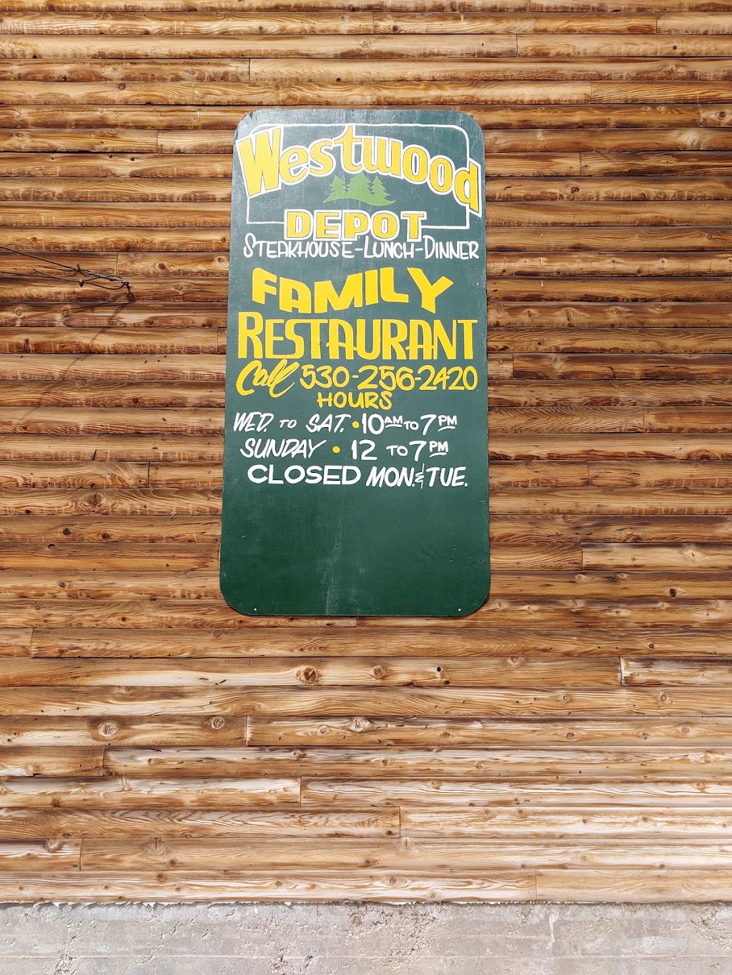 Westwood Depot | restaurant | 403 Ash St #1634, Westwood, CA 96137, USA | 5302562420 OR +1 530-256-2420