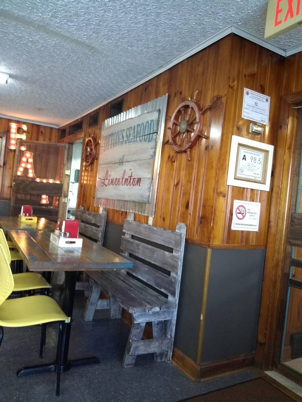Cottons Seafood Of Lincolnton | restaurant | 1942 Gastonia Hwy, Lincolnton, NC 28092, USA | 7042403939 OR +1 704-240-3939