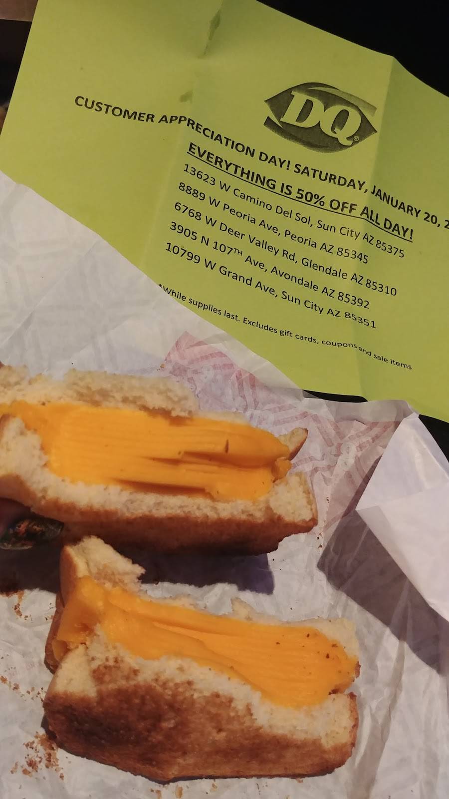 Dairy Queen | restaurant | 3905 N 107th Ave, Avondale, AZ 85392, USA | 6237725997 OR +1 623-772-5997