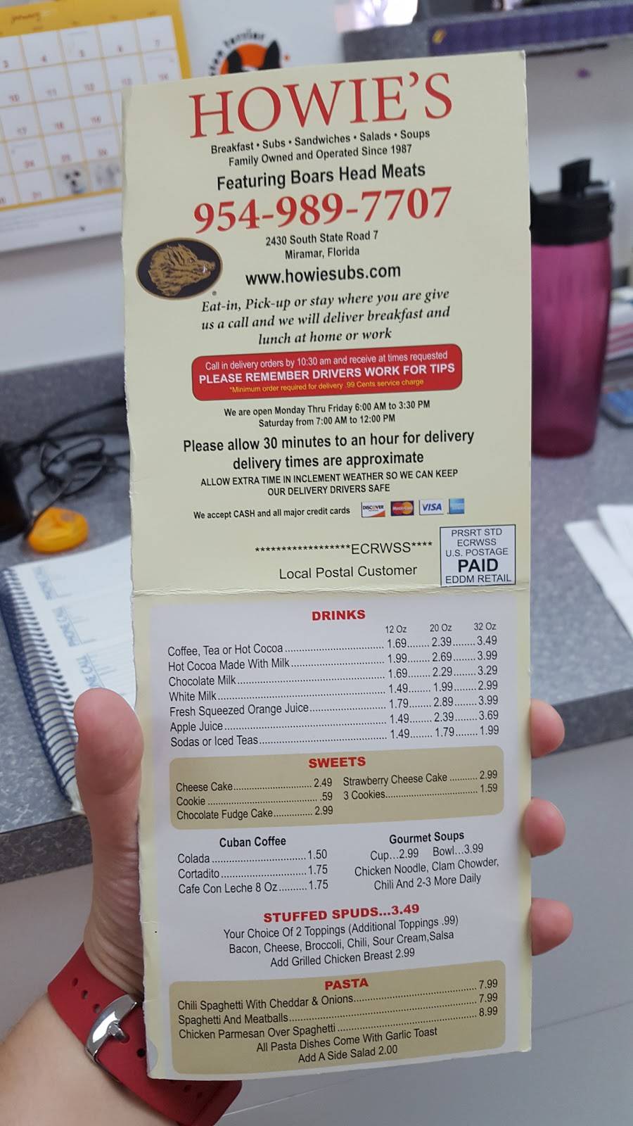 Howies Subs & Sandwiches | meal delivery | 2430 S State Rd 7, Miramar, FL 33023, USA | 9549897707 OR +1 954-989-7707