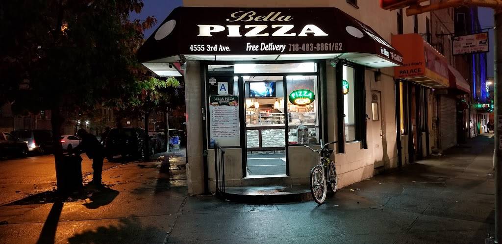 Bella Pizza | restaurant | 4555 3rd Ave, Bronx, NY 10458, USA | 7184838861 OR +1 718-483-8861