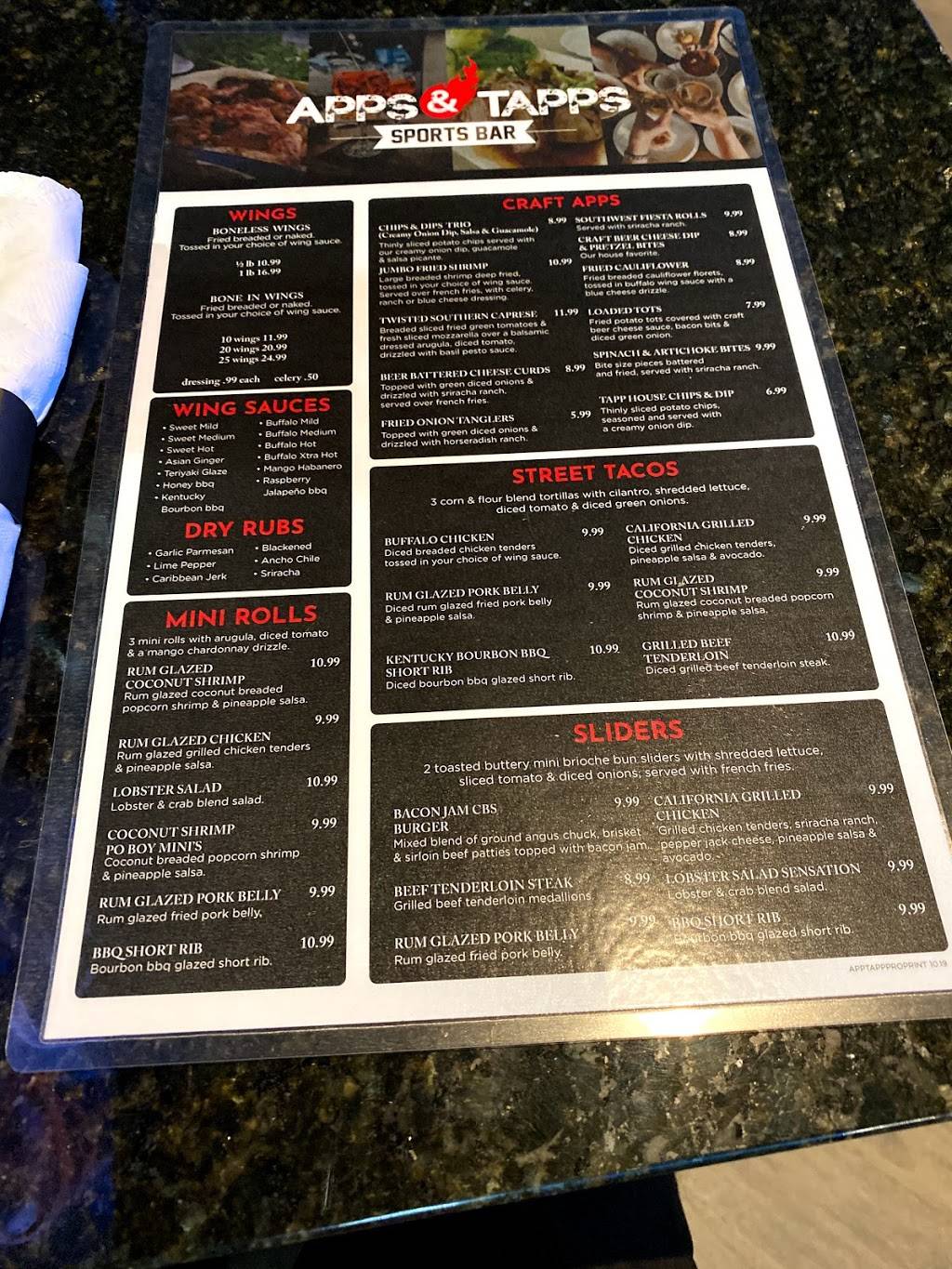 Apps & Tapps Sports Bar And Grill Safety Harbor | restaurant | 2454 N McMullen Booth Rd suite 103, Clearwater, FL 33759, USA | 7274377549 OR +1 727-437-7549