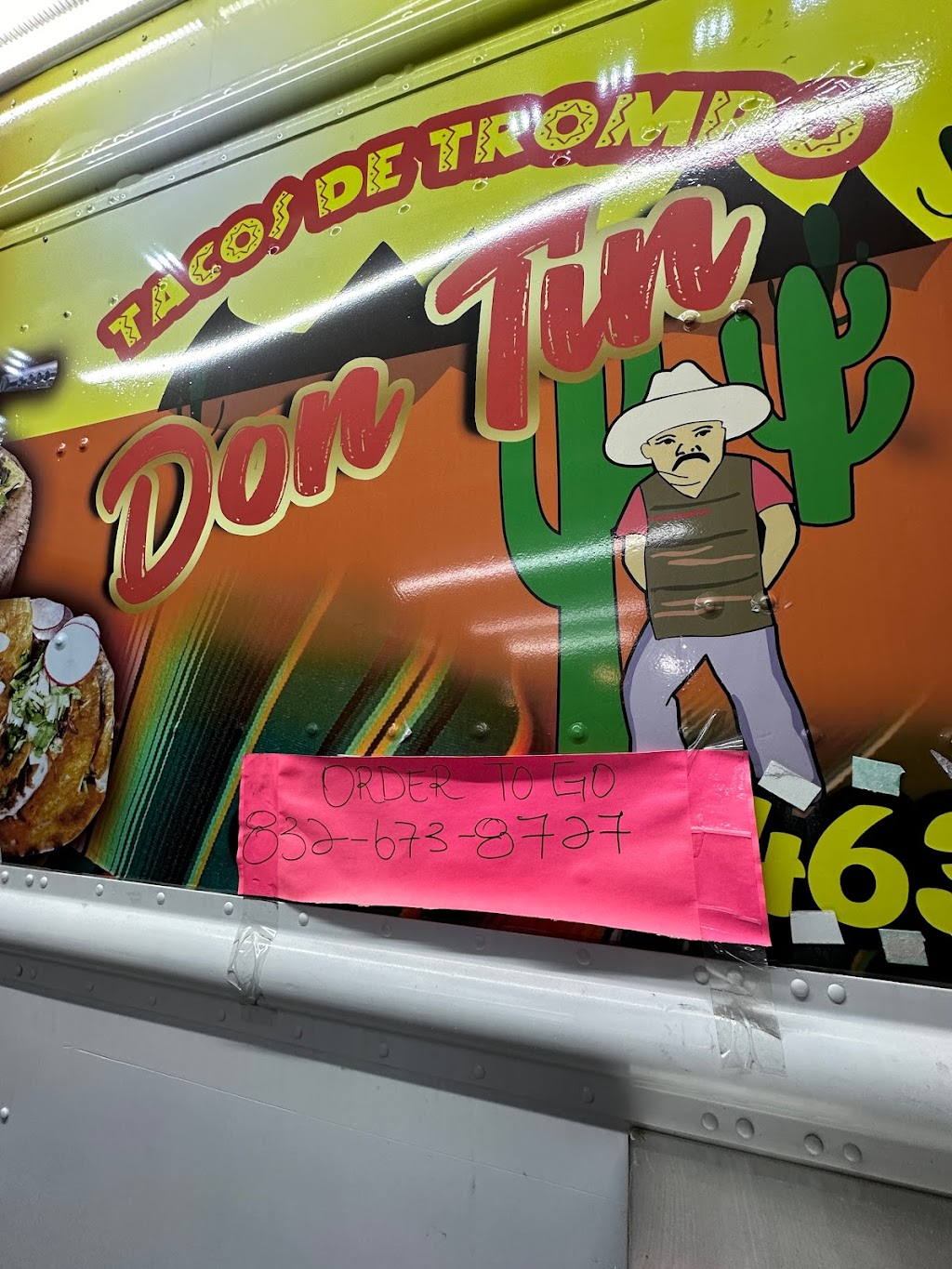Taqueria Don Tin 3 (Food Truck) | restaurant | 1800 Farm to Market 1960 Rd W, Houston, TX 77090, USA | 8326738727 OR +1 832-673-8727