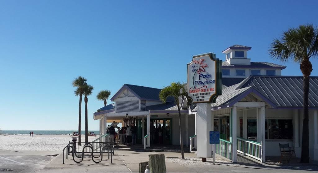 Palm Pavilion Beachside Grill & Bar | restaurant | 10 Bay Esplanade, Clearwater, FL 33767, USA | 7274462642 OR +1 727-446-2642