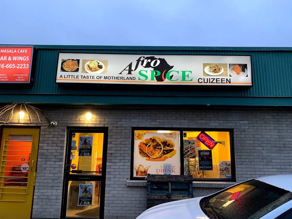 Afro Spice | restaurant | 45 Four Winds Dr, North York, ON M3J 1K7, Canada | 4169012376 OR +1 416-901-2376