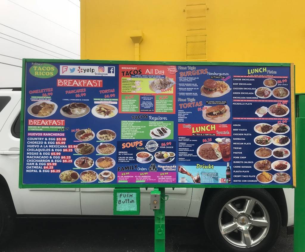 Tacos Ricos | restaurant | 8025 Bandera Rd, San Antonio, TX 78250, USA | 2105437244 OR +1 210-543-7244