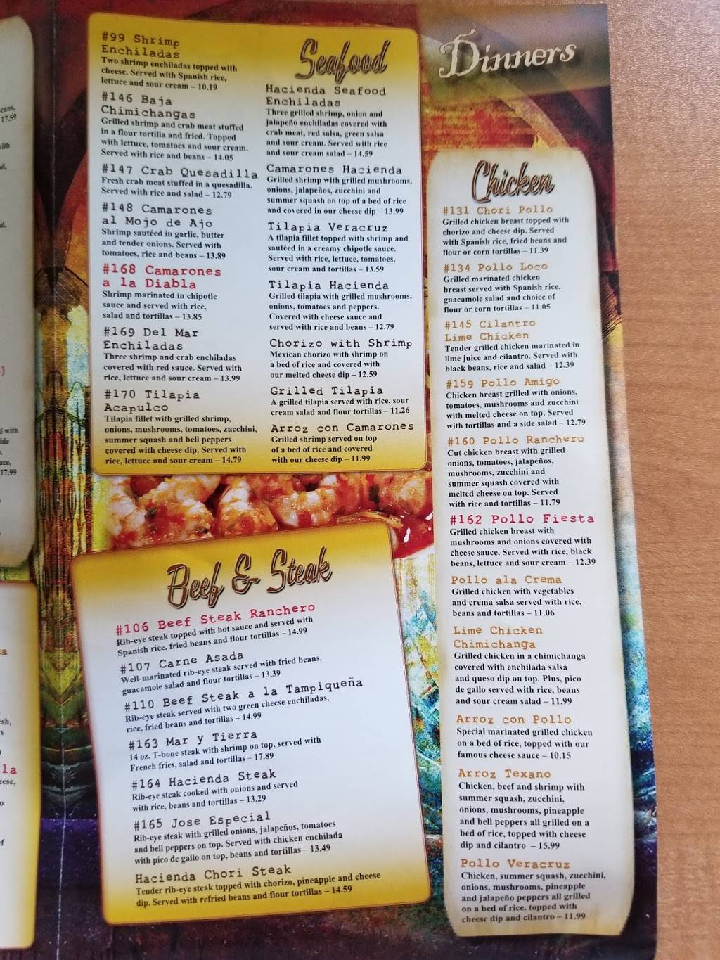 Tacos Hacienda Mexican Grill | restaurant | 20975 Point Lookout Rd, Callaway, MD 20620, USA | 2402378104 OR +1 240-237-8104