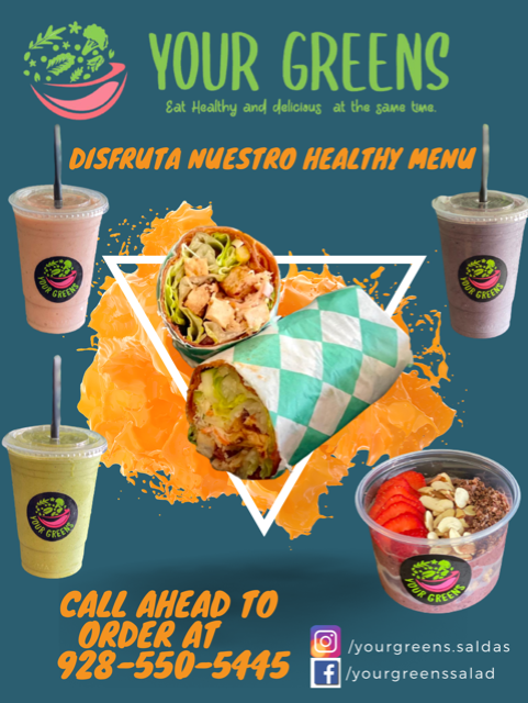 Your Greens | restaurant | 1946 Juan Sanchez Blvd, San Luis, AZ 85349, USA | 9285505445 OR +1 928-550-5445