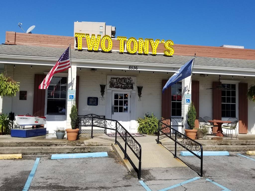 Two Tonys Restaurant | restaurant | 8536 Pontchartrain Blvd, New Orleans, LA 70124, USA | 5042820801 OR +1 504-282-0801