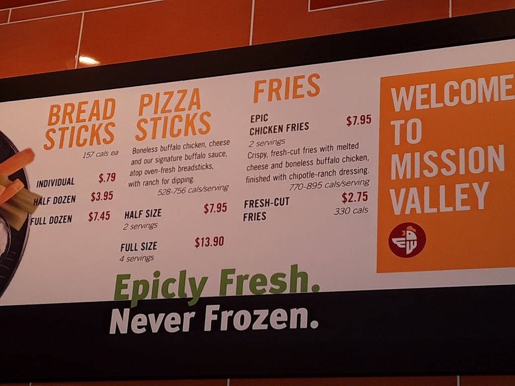 Epic Wings | restaurant | 8660 Rio San Diego Dr Suite 102, San Diego, CA 92108, USA | 6192305998 OR +1 619-230-5998