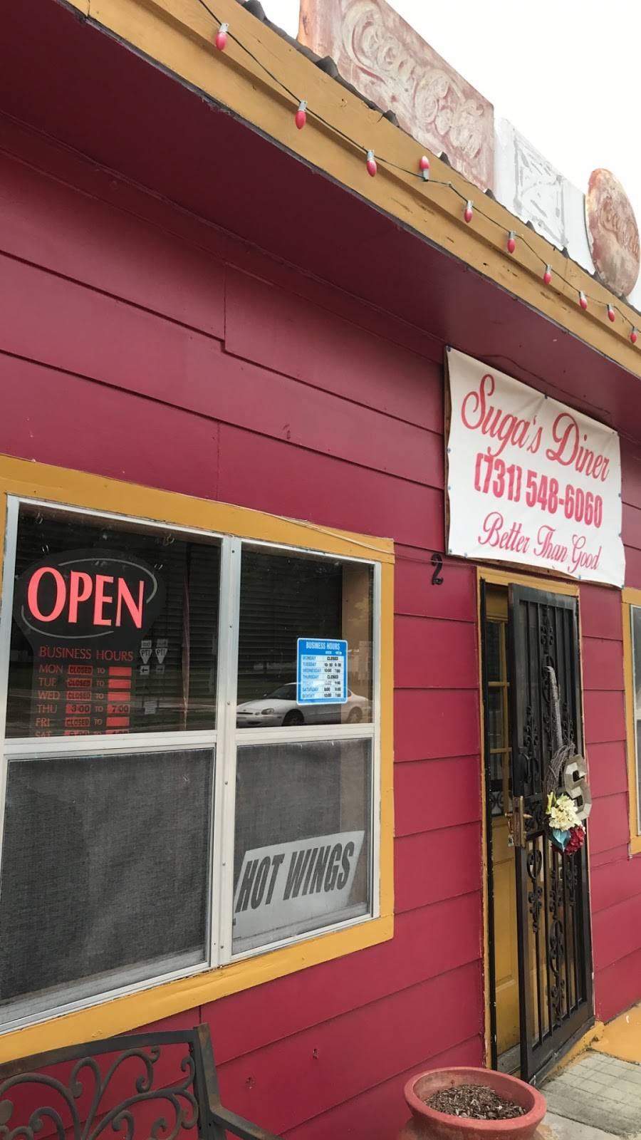 Sugas Diner | restaurant | 2 1st St W, Stanton, TN 38069, USA | 7315486060 OR +1 731-548-6060