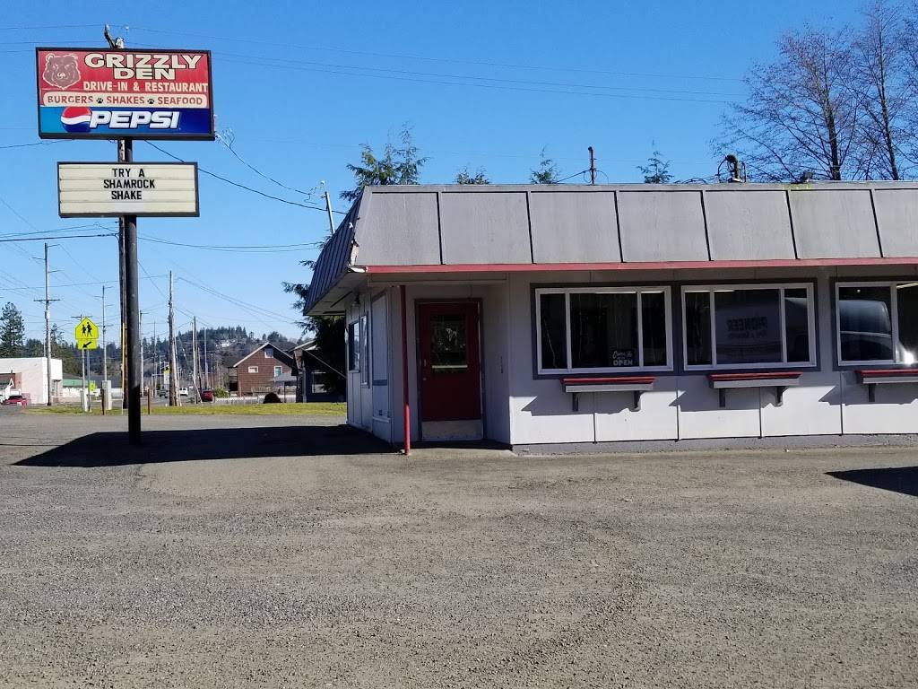 Grizzly Den | restaurant | 300 W Emerson Ave, Hoquiam, WA 98550, USA | 3605379840 OR +1 360-537-9840