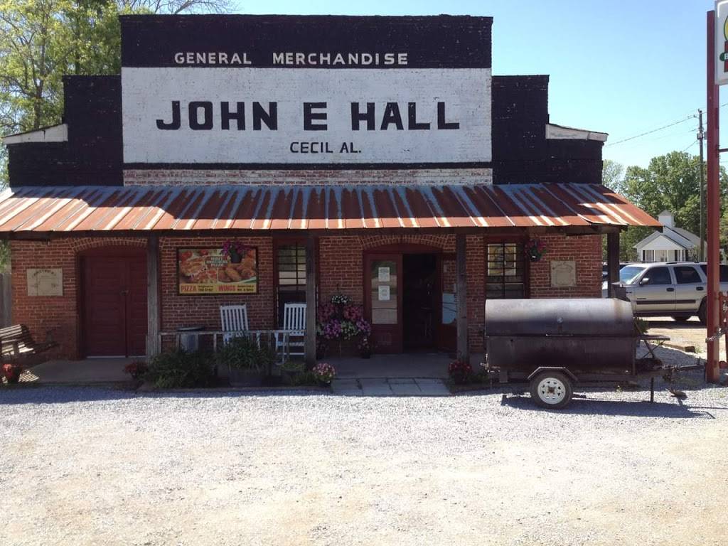 John E Hall & Son | restaurant | 15668 Vaughn Rd, Cecil, AL 36013, USA | 3342707772 OR +1 334-270-7772