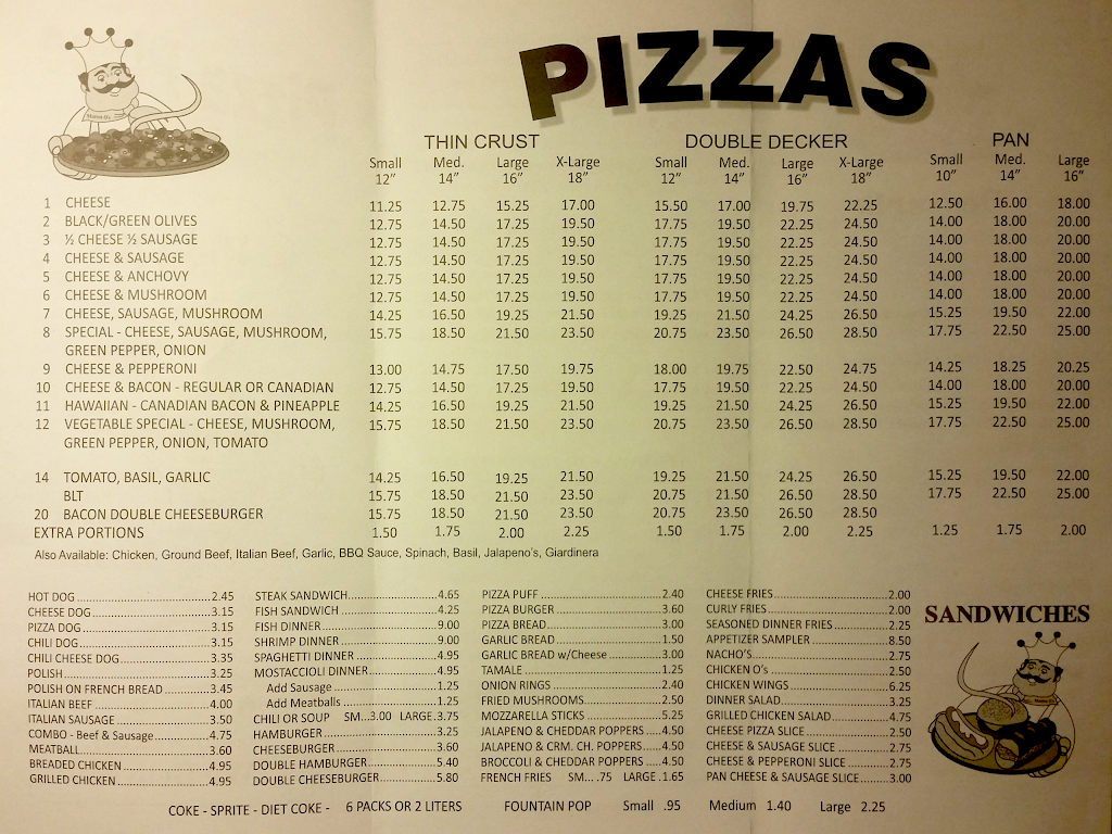 The Pizza Place | restaurant | 130 W Main St, Round Lake Park, IL 60073, USA | 8475462425 OR +1 847-546-2425