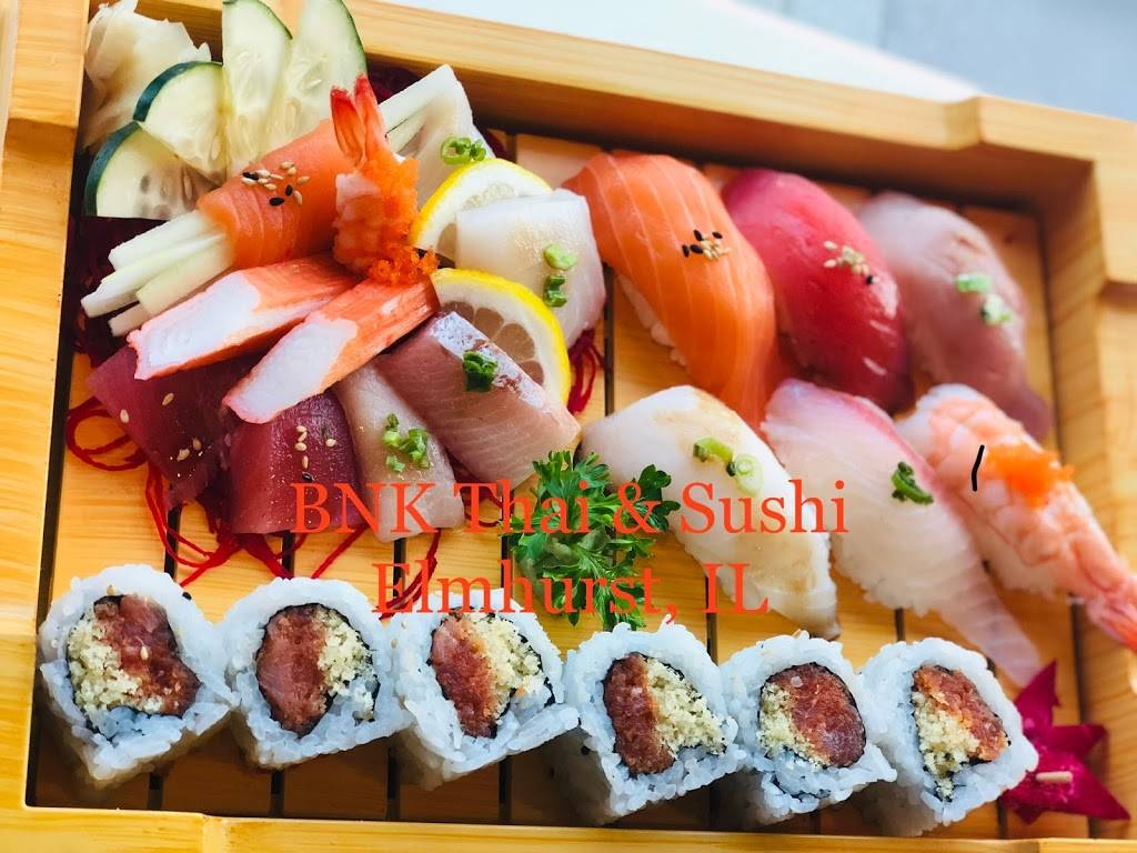 BNK Thai & Sushi | restaurant | 111 W 2nd St, Elmhurst, IL 60126, USA | 6308334030 OR +1 630-833-4030