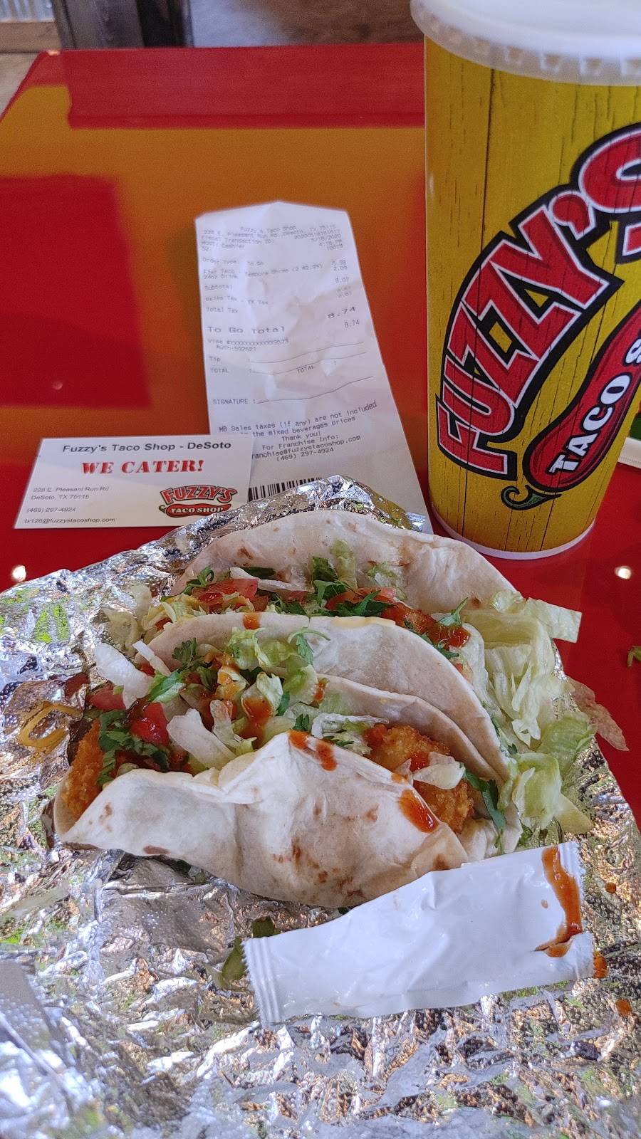 Fuzzys Taco Shop | restaurant | 104 W Pleasant Run Rd, DeSoto, TX 75115, USA | 4692974924 OR +1 469-297-4924