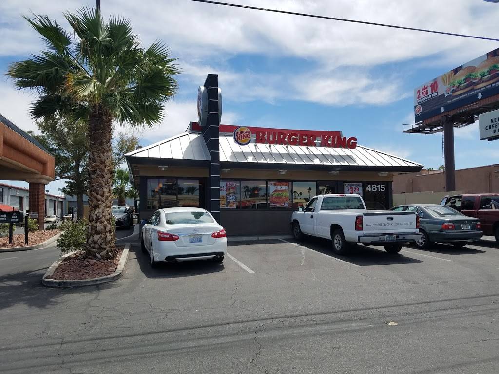 Burger King | restaurant | 4815 W Flamingo Rd, Las Vegas, NV 89103, USA | 7028763415 OR +1 702-876-3415