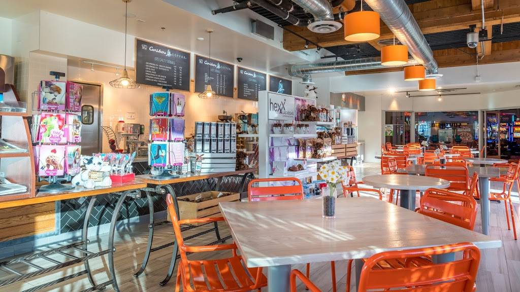 Southside Eatery - Caribou Coffee - Pizza Hut - Krispy Kreme | cafe | 115 E Tropicana Ave, Las Vegas, NV 89109, USA | 7025976036 OR +1 702-597-6036