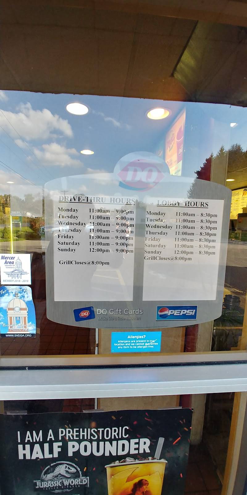 Dairy Queen | restaurant | 568 S Erie St, Mercer, PA 16137, USA | 7246625801 OR +1 724-662-5801