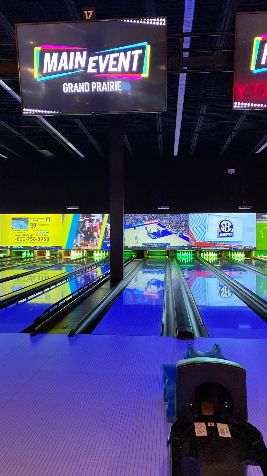 Main Event Grand Prairie | restaurant | 3106 S, State Hwy 161, Grand Prairie, TX 75052, USA | 9726412695 OR +1 972-641-2695