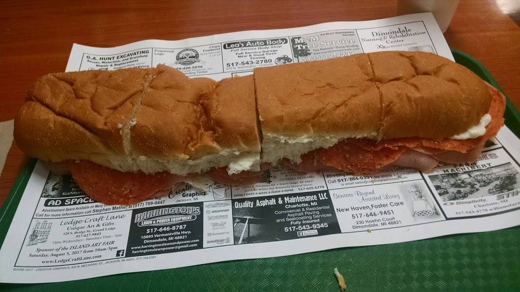 Jersey Giant Submarines | meal takeaway | 516 S Clinton St, Grand Ledge, MI 48837, USA | 5176224855 OR +1 517-622-4855