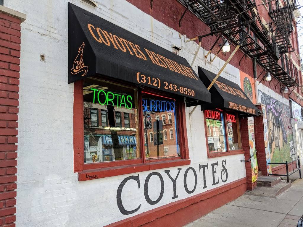 Coyotes Restaurant | restaurant | 1451 W 18th St, Chicago, IL 60608, USA | 3122438550 OR +1 312-243-8550