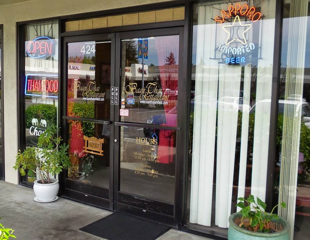 Baan Thai Restaurant | restaurant | 1408, 424 Larkfield Center, Santa Rosa, CA 95403, USA | 7075768621 OR +1 707-576-8621