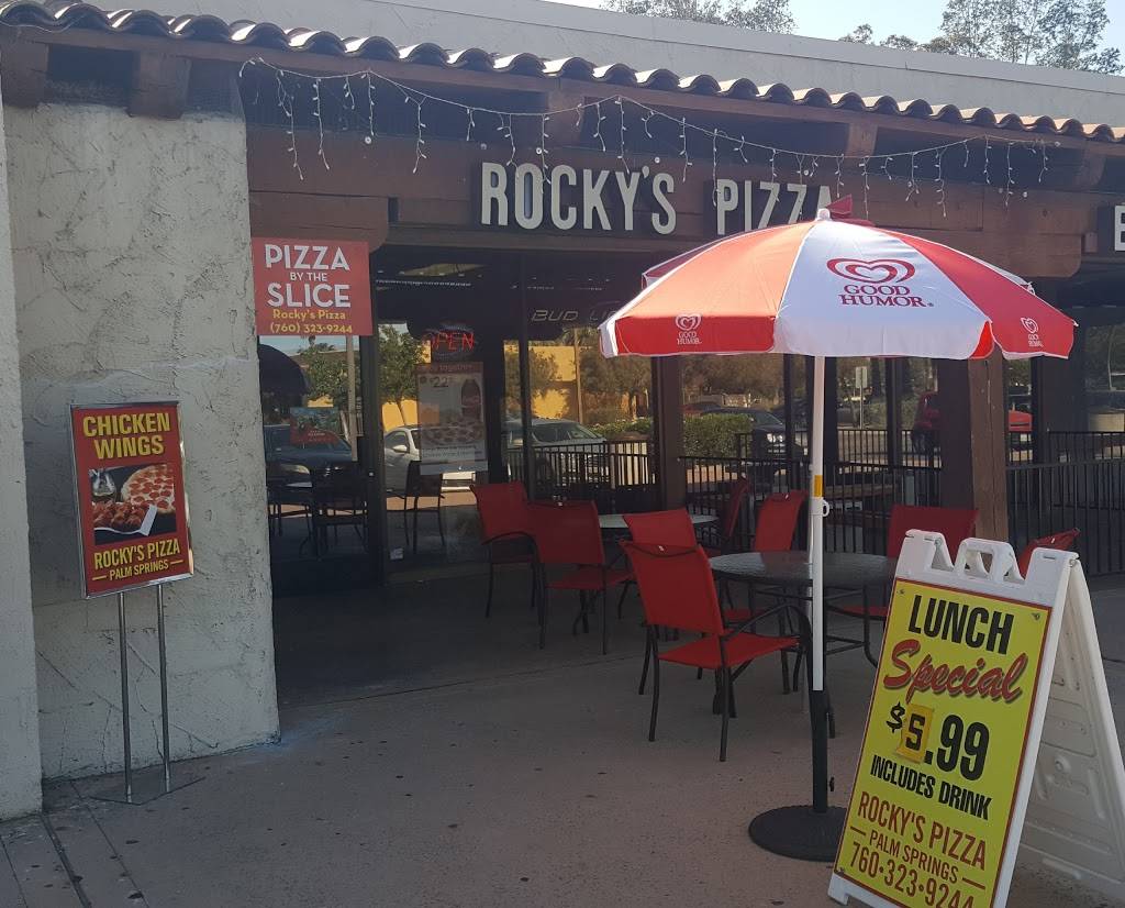 Rockys Pizza | restaurant | 1751 N Sunrise Way F1, Palm Springs, CA 92262, USA | 7603239244 OR +1 760-323-9244