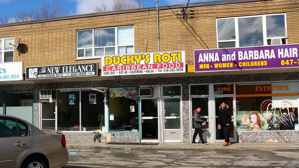 Duckys Roti | restaurant | 3296 Lake Shore Blvd W, Etobicoke, ON M8V 1M4, Canada | 4162535858 OR +1 416-253-5858