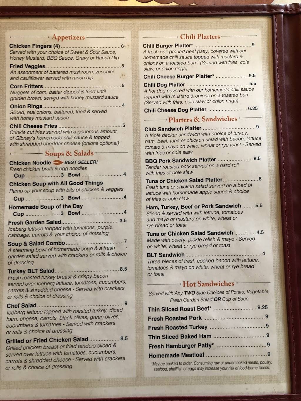 Gibneys Restaurant | restaurant | 225 Roosevelt Hwy, Waymart, PA 18472, USA | 5704886636 OR +1 570-488-6636