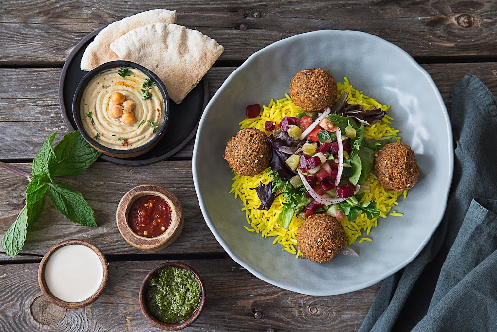 SAJJ Mediterranean (SJ Market Center) | restaurant | 579 Coleman Ave #60, San Jose, CA 95110, USA | 4082891283 OR +1 408-289-1283