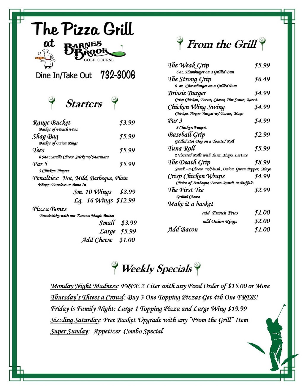 Barnes Brook Golf Course | restaurant | 1886 Main Rd, West Enfield, ME 04493, USA | 2077323006 OR +1 207-732-3006