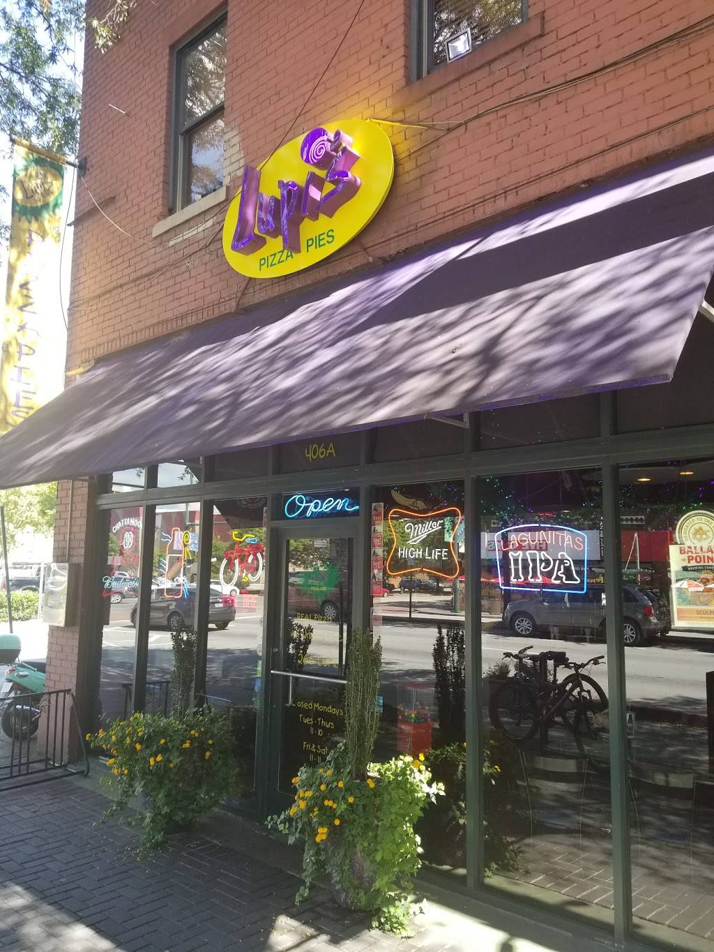 Lupis Pizza Pies | restaurant | 406 Broad St A, Chattanooga, TN 37402, USA | 4232665874 OR +1 423-266-5874