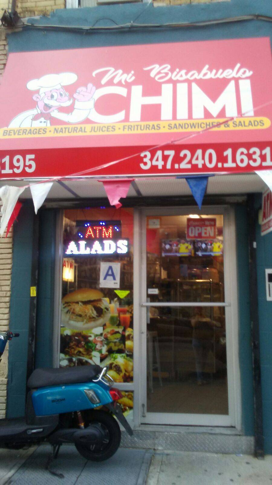 MI BISABUELO CHIMI | restaurant | 3195 Fulton St, Brooklyn, NY 11208, USA | 3472401631 OR +1 347-240-1631