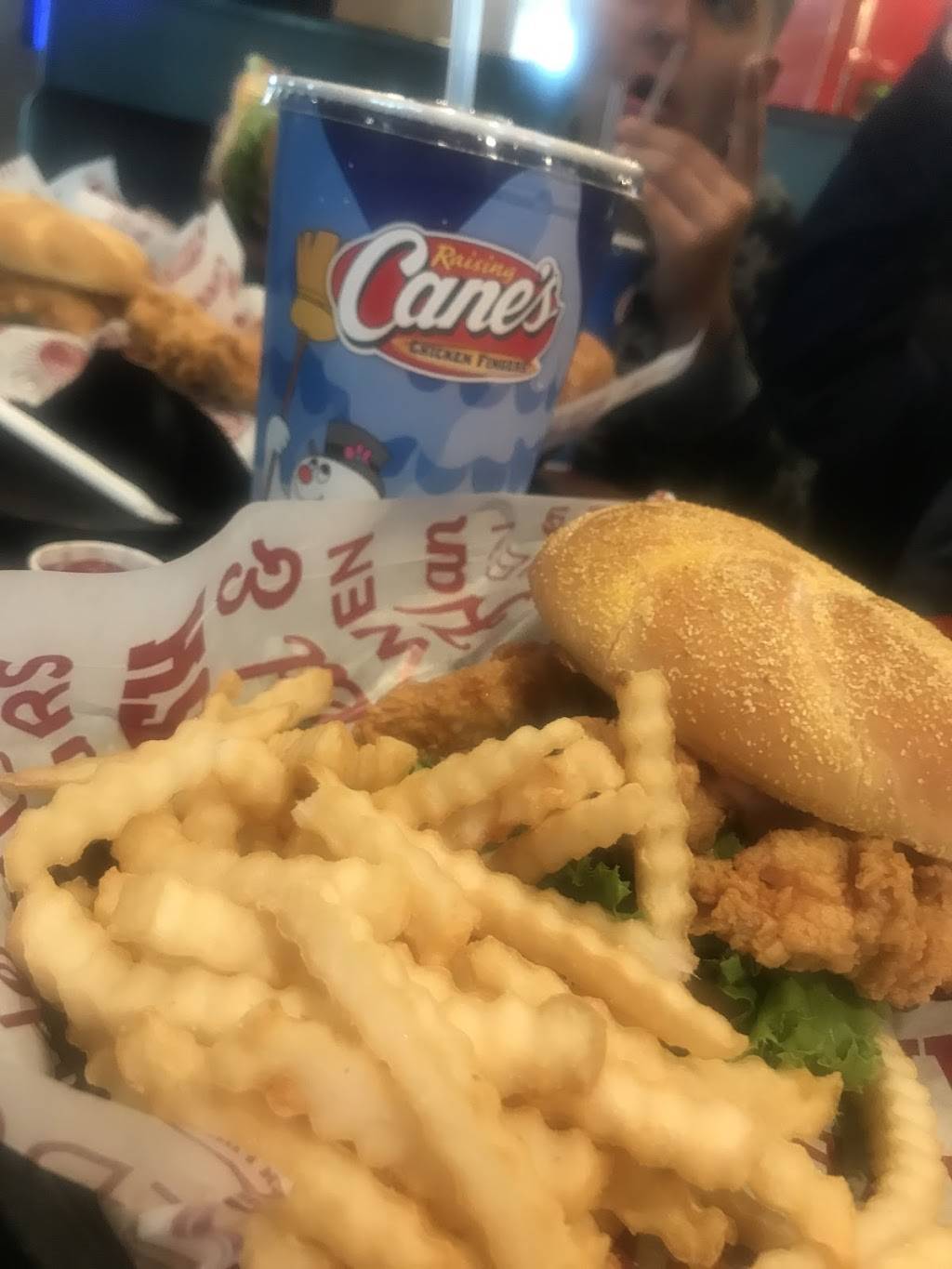 Raising Canes Chicken Fingers | restaurant | 9811 Mission Gorge Rd, Santee, CA 92071, USA | 6194490565 OR +1 619-449-0565