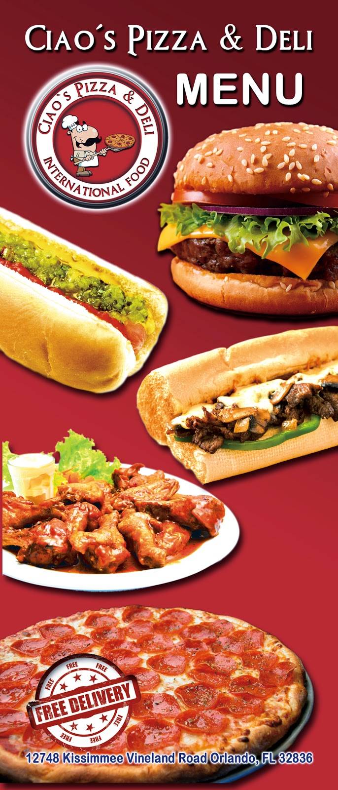 Ciaos Pizza & Deli | meal delivery | 12748 FL-535, Orlando, FL 32836, USA | 4072394626 OR +1 407-239-4626