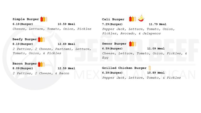 Senor Beef | restaurant | 13699 Manning Ave Ste 107, Parlier, CA 93648, USA | 5592545014 OR +1 559-254-5014