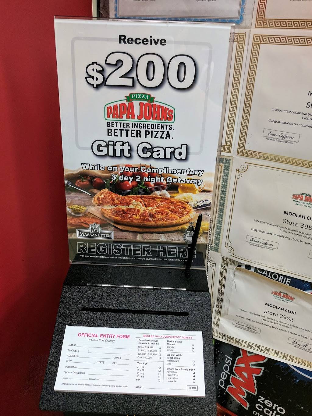 Papa Johns Pizza | restaurant | 10132 Old Ocean City Blvd, Berlin, MD 21811, USA | 4106413434 OR +1 410-641-3434