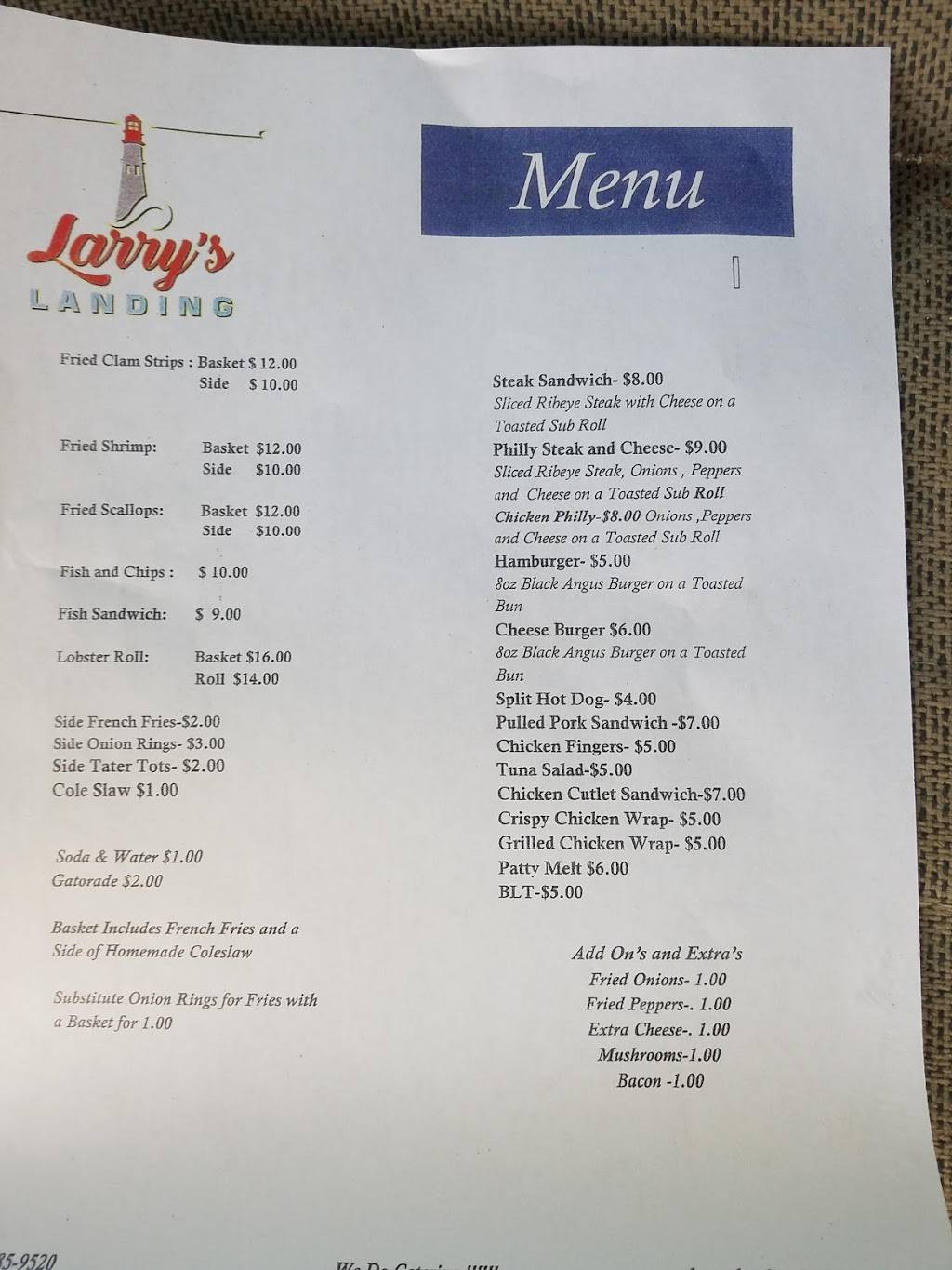Larrys Landing Food Truck | restaurant | 3584 SW Armellini Ave, Palm City, FL 34990, USA | 2392859520 OR +1 239-285-9520