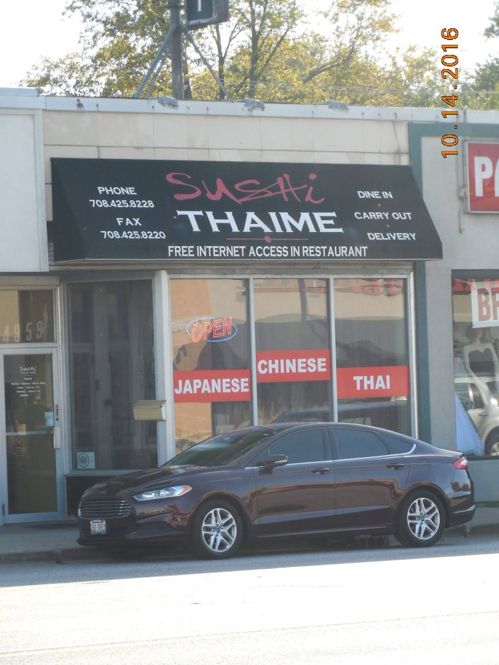 Sushi Thaime | restaurant | 4959 95th St, Oak Lawn, IL 60453, USA | 7084258228 OR +1 708-425-8228