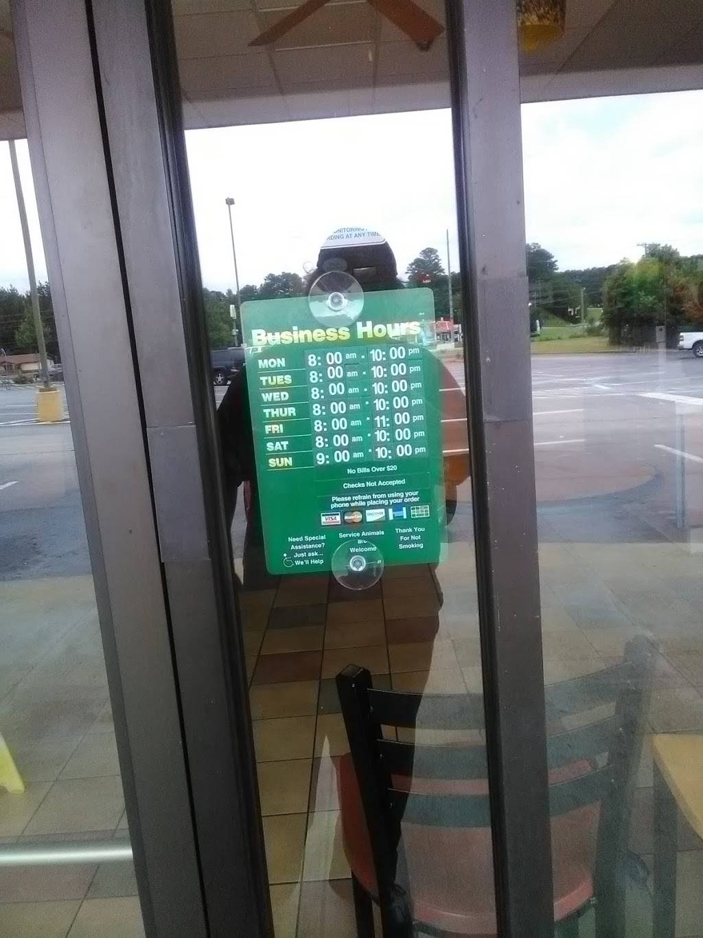 Subway | restaurant | 2985 Villa Rica Hwy, Dallas, GA 30157, USA | 2032476965 OR +1 203-247-6965