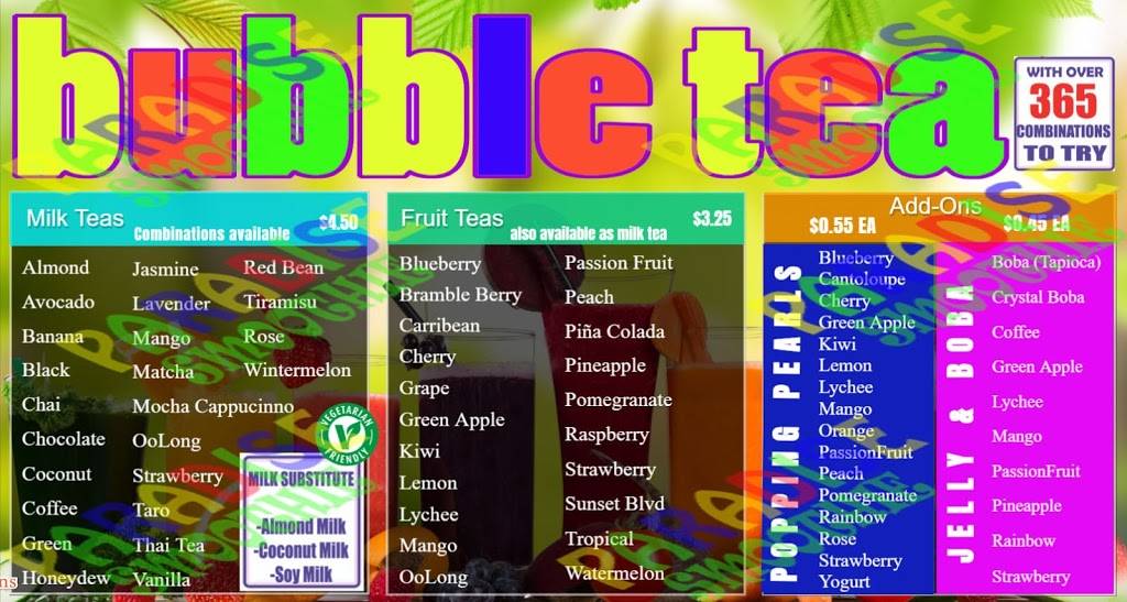 Paradise Smoothie Bubble Tea & Coffee | cafe | 10021 Gulf Center Dr ste g-200, Fort Myers, FL 33913, USA | 2394001115 OR +1 239-400-1115